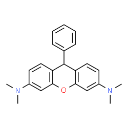 ChemSpider 2D Image | N,N,N',N'-Tetramethyl-9-phenyl-9H-xanthene-3,6-diamine | C23H24N2O