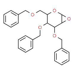 ChemSpider 2D Image | 4,5-Bis(benzyloxy)-3-[(benzyloxy)methyl]-2,7-dioxabicyclo[4.1.0]heptane | C27H28O5