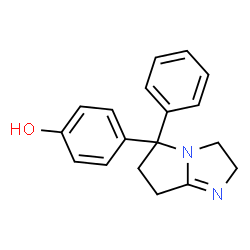 ChemSpider 2D Image | 4-(5-Phenyl-2,5,6,7-tetrahydro-3H-pyrrolo[1,2-a]imidazol-5-yl)phenol | C18H18N2O