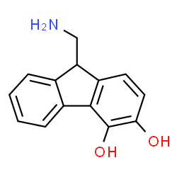 ChemSpider 2D Image | 9-(Aminomethyl)-9H-fluorene-3,4-diol | C14H13NO2