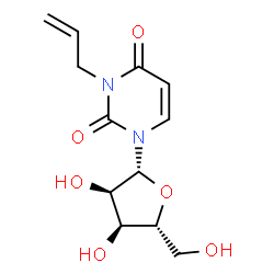 ChemSpider 2D Image | 3-Allyluridine | C12H16N2O6