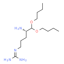 ChemSpider 2D Image | 2-[(4S)-4-Amino-5,5-dibutoxypentyl]guanidine | C14H32N4O2