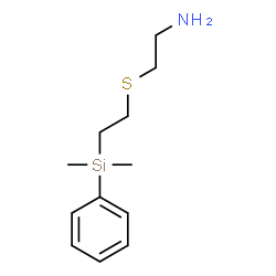 ChemSpider 2D Image | Ethanamine, 2-((2-(dimethylphenylsilyl)ethyl)thio)- | C12H21NSSi