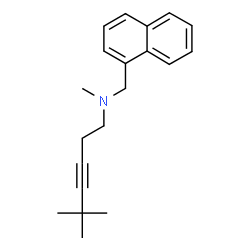 ChemSpider 2D Image | N,5,5-Trimethyl-N-(1-naphthylmethyl)-3-hexyn-1-amine | C20H25N