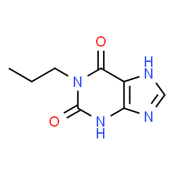 ChemSpider 2D Image | 1-Propyl-3,7-dihydro-1H-purine-2,6-dione | C8H10N4O2