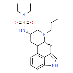 ChemSpider 2D Image | N,N-Diethyl-N'-[(8alpha,10xi)-6-propylergolin-8-yl]sulfuric diamide | C21H32N4O2S