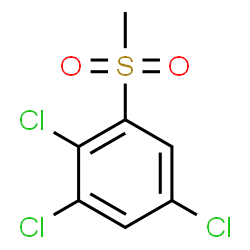 ChemSpider 2D Image | Methyl 2,3,5-trichlorophenyl sulfone | C7H5Cl3O2S