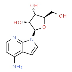 ChemSpider 2D Image | 1-(beta-D-Ribofuranosyl)-1H-pyrrolo[2,3-b]pyridin-4-amine | C12H15N3O4