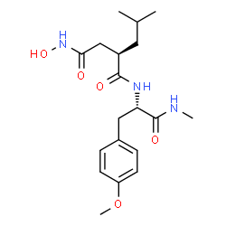 ChemSpider 2D Image | n-[3-(n'-hydroxycarboxamido)-2-(2-methylpropyl)-propanoyl]-o-tyrosine-n-methylamide | C19H29N3O5
