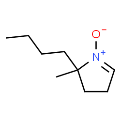 ChemSpider 2D Image | 2-Butyl-2-methyl-3,4-dihydro-2H-pyrrole 1-oxide | C9H17NO