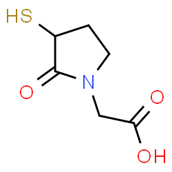 ChemSpider 2D Image | (2-Oxo-3-sulfanyl-1-pyrrolidinyl)acetic acid | C6H9NO3S