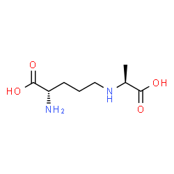 ChemSpider 2D Image | N(5)-(L-1-carboxyethyl)-L-ornithine | C8H16N2O4