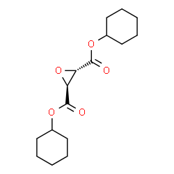 ChemSpider 2D Image | Dicyclohexyl (2S,3S)-2,3-oxiranedicarboxylate | C16H24O5