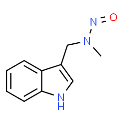 ChemSpider 2D Image | 1-(1H-Indol-3-yl)-N-methyl-N-nitrosomethanamine | C10H11N3O