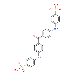 ChemSpider 2D Image | 4,4'-[Carbonylbis(4,1-phenyleneimino)]dibenzenesulfonic acid | C25H20N2O7S2