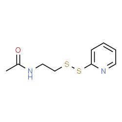 ChemSpider 2D Image | N-[2-(2-Pyridinyldisulfanyl)ethyl]acetamide | C9H12N2OS2