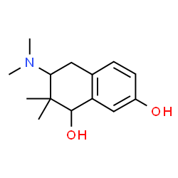 ChemSpider 2D Image | 3-(Dimethylamino)-1,2,3,4-tetrahydro-2,2-dimethyl-1,7-naphthalenediol | C14H21NO2