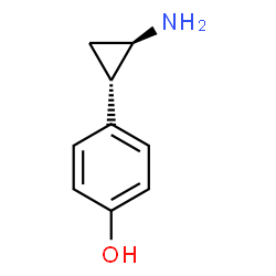 ChemSpider 2D Image | 4-[(1S,2R)-2-Aminocyclopropyl]phenol | C9H11NO