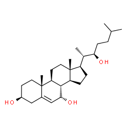 ChemSpider 2D Image | (7alpha,22R)-dihydroxycholesterol | C27H46O3