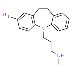 ChemSpider 2D Image | 3-[2-(~131~I)Iodo-10,11-dihydro-5H-dibenzo[b,f]azepin-5-yl]-N-methyl-1-propanamine | C18H21131IN2