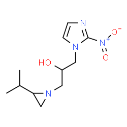 ChemSpider 2D Image | 1-(2-Isopropyl-1-aziridinyl)-3-(2-nitro-1H-imidazol-1-yl)-2-propanol | C11H18N4O3