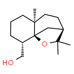 ChemSpider 2D Image | [(1S,2S,6S,9R)-6,10,10-Trimethyl-11-oxatricyclo[7.2.1.0~1,6~]dodec-2-yl]methanol | C15H26O2