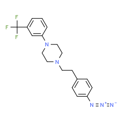 ChemSpider 2D Image | 1-[2-(4-Azidophenyl)ethyl]-4-[3-(trifluoromethyl)phenyl]piperazine | C19H20F3N5