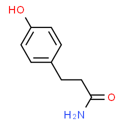 ChemSpider 2D Image | 4-hydroxybenzenepropanamide | C9H11NO2