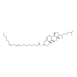 ChemSpider 2D Image | (3alpha,8alpha,9beta,10alpha,13alpha,14beta,17xi,20S)-Cholest-5-en-3-yl (9E,12Z)-9,12-octadecadienoate | C45H76O2
