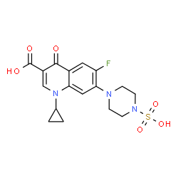 ChemSpider 2D Image | Sulfociprofloxacin | C17H18FN3O6S