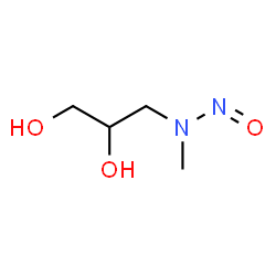 ChemSpider 2D Image | 3-(Methylnitrosoamino)-1,2-propanediol | C4H10N2O3