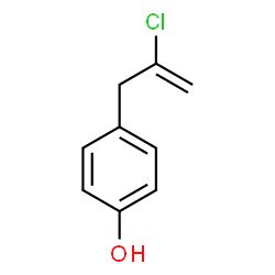 ChemSpider 2D Image | 4-(2-Chloro-2-propen-1-yl)phenol | C9H9ClO