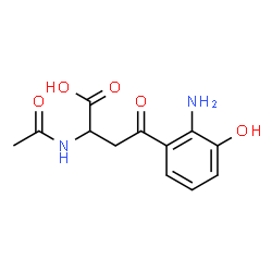 ChemSpider 2D Image | 2-Acetamido-4-(2-amino-3-hydroxyphenyl)-4-oxobutanoic acid | C12H14N2O5