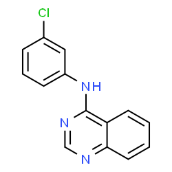 ChemSpider 2D Image | n-(3-chlorophenyl)quinazolin-4-amine | C14H10ClN3