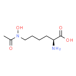 ChemSpider 2D Image | N6-acetyl-N6-hydroxy-L-lysine | C8H16N2O4
