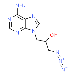 ChemSpider 2D Image | 9-(3-azido-2-hydroxypropyl)adenine | C8H10N8O