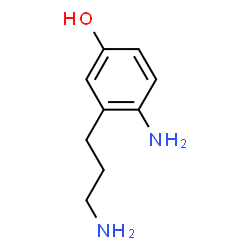ChemSpider 2D Image | 4-Amino-3-(3-aminopropyl)phenol | C9H14N2O