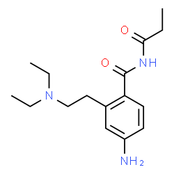 ChemSpider 2D Image | 4-Amino-2-[2-(diethylamino)ethyl]-N-propionylbenzamide | C16H25N3O2