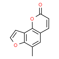 ChemSpider 2D Image | 6-Methyl-2H-furo[2,3-h]chromen-2-one | C12H8O3