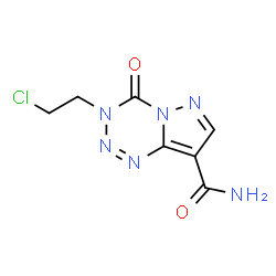 ChemSpider 2D Image | 3-(2-Chloroethyl)-4-oxo-3,4-dihydropyrazolo[5,1-d][1,2,3,5]tetrazine-8-carboxamide | C7H7ClN6O2