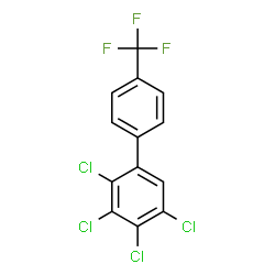 ChemSpider 2D Image | 2,3,4,5-Tetrachloro-4'-(trifluoromethyl)biphenyl | C13H5Cl4F3