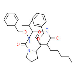 ChemSpider 2D Image | N~4~-(Benzyloxy)-N~1~-(1-{2-[(benzyloxy)methyl]-1-pyrrolidinyl}-3-methyl-1-oxo-2-butanyl)-2-pentylsuccinamide | C33H47N3O5
