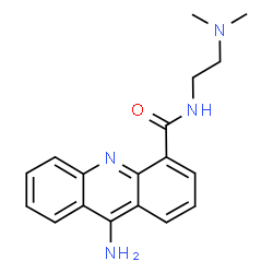 ChemSpider 2D Image | 9-AMINO-(N-(2-DIMETHYLAMINO)ETHYL)ACRIDINE-4-CARBOXAMIDE | C18H20N4O