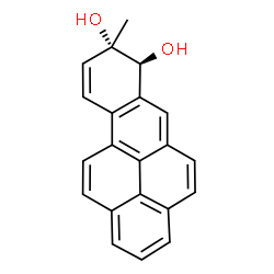 ChemSpider 2D Image | (7S,8S)-8-Methyl-7,8-dihydrobenzo[pqr]tetraphene-7,8-diol | C21H16O2