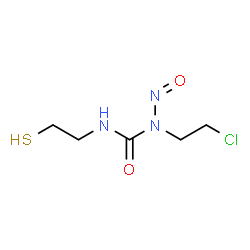 ChemSpider 2D Image | 1-(2-Chloroethyl)-1-nitroso-3-(2-sulfanylethyl)urea | C5H10ClN3O2S