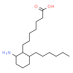 ChemSpider 2D Image | 7-(2-Amino-6-hexylcyclohexyl)heptanoic acid | C19H37NO2