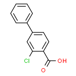 ChemSpider 2D Image | 2-CHLORO-4-PHENYLBENZOIC ACID | C13H9ClO2