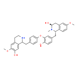 ChemSpider 2D Image | (1S,3S)-1-(4-Hydroxy-3-{4-[(7-hydroxy-6-methoxy-1,2,3,4-tetrahydro-1-isoquinolinyl)methyl]phenoxy}benzyl)-6-methoxy-2-methyl-1,2,3,4-tetrahydro-3-isoquinolinol | C35H38N2O6