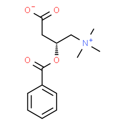 ChemSpider 2D Image | (3R)-3-(Benzoyloxy)-4-(trimethylammonio)butanoate | C14H19NO4