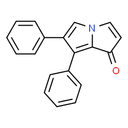 ChemSpider 2D Image | 6,7-Diphenyl-1H-pyrrolizin-1-one | C19H13NO